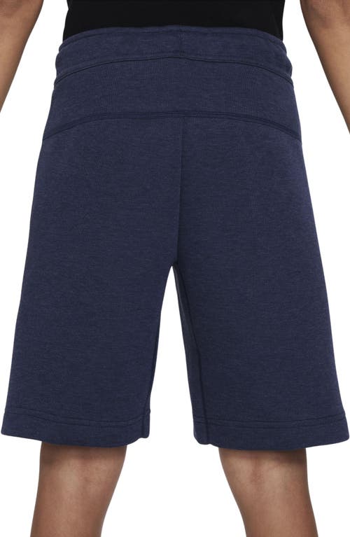 Nike Tech Fleece Big Kids' (boys') Shorts In Blue
