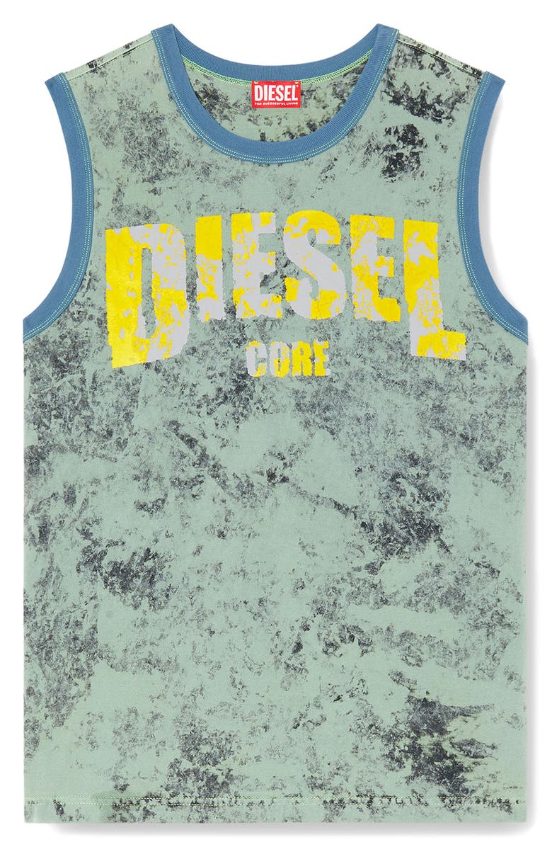 DIESEL<sup>®</sup> T-Bisco-R1 Logo Graphic Tank, Alternate, color, Green