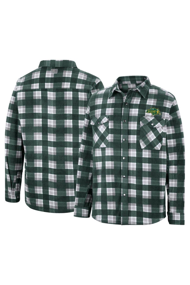 Men's Colosseum Green NDSU Bison Ellis Full-Snap Jacket, Main, color, Green