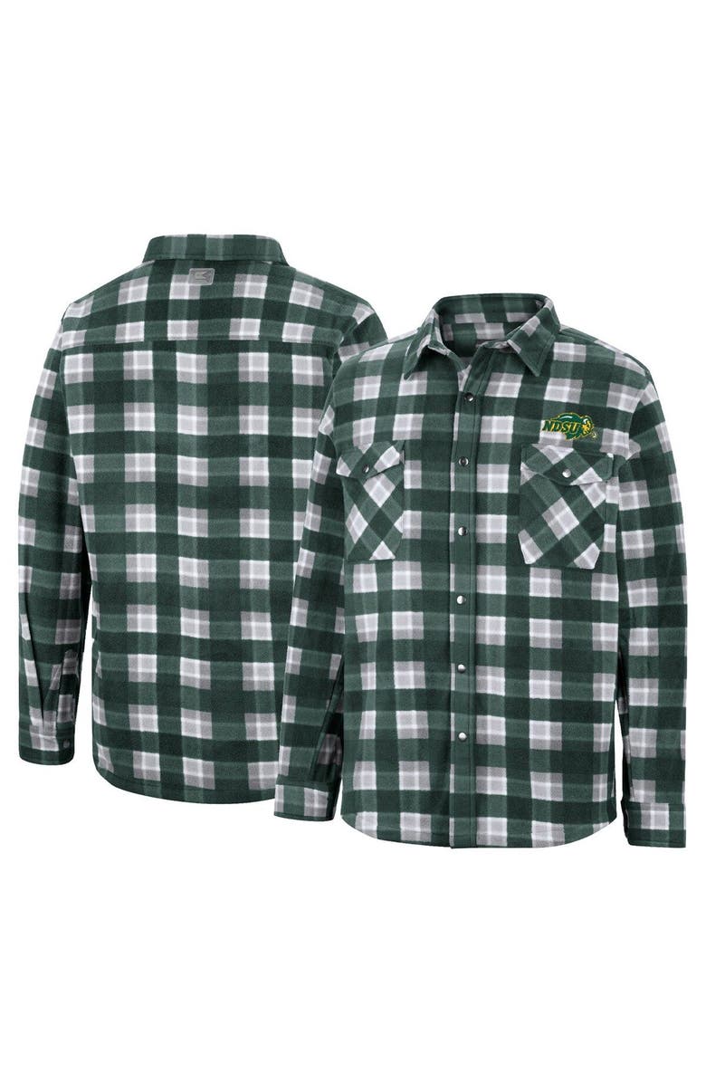 COLOSSEUM Men's Colosseum Green NDSU Bison Ellis Full-Snap Jacket, Main, color,