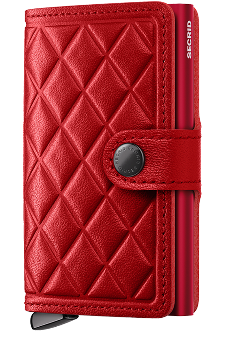 Premium Miniwallet+ Emboss Diamond, Main, color, Red