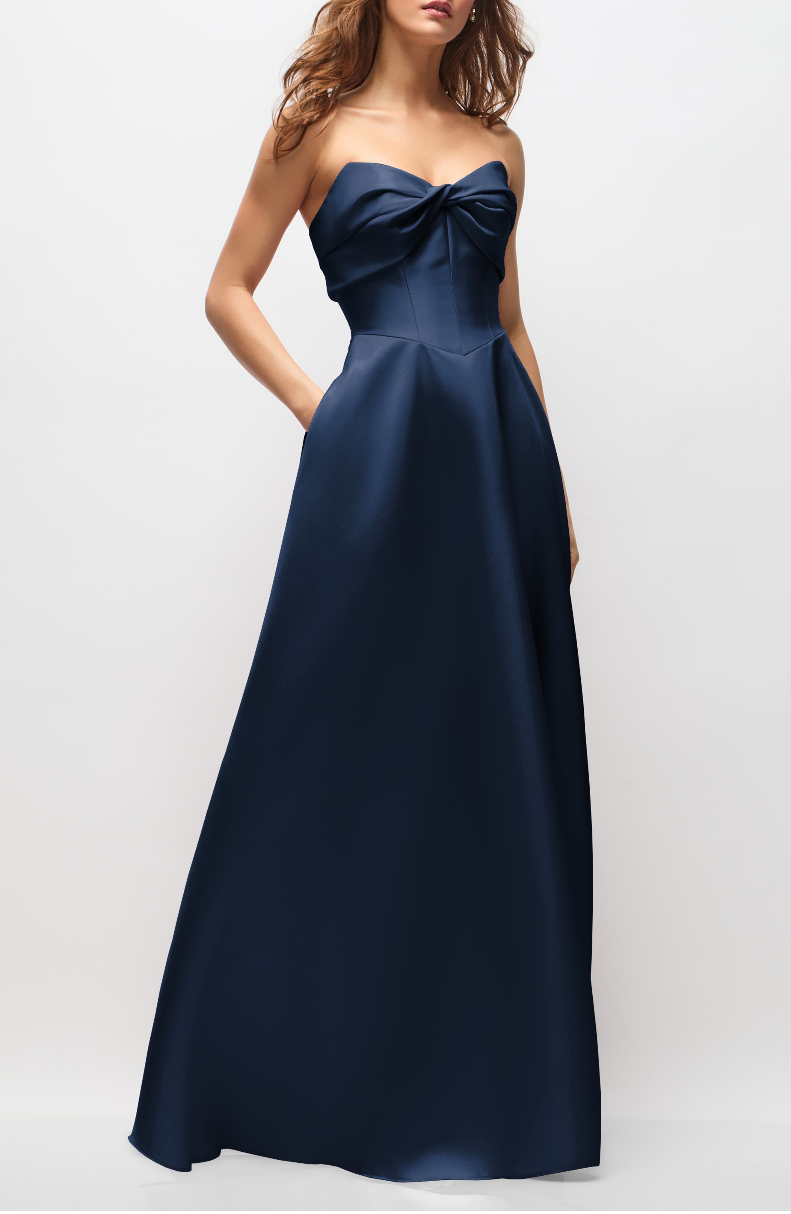 Antoinette Strapless Mikado Gown - image 3