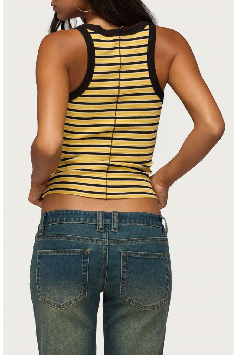 Energy Stripe Rib Tank, Alternate, color, YELLOW
