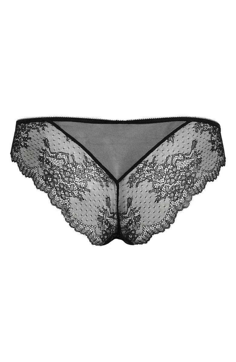 Topshop Raven Satin Panties, Alternate, color, 