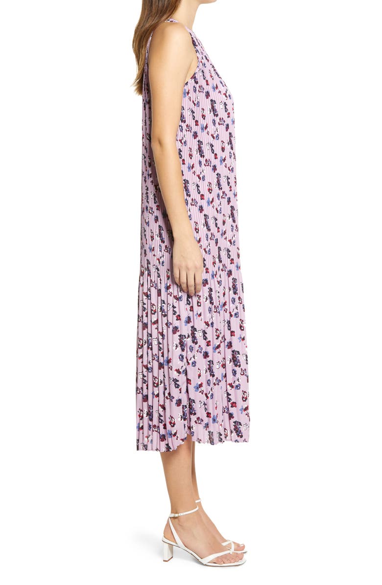 Halogen<sup>®</sup> Sleeveless Pleated Dress, Alternate, color,