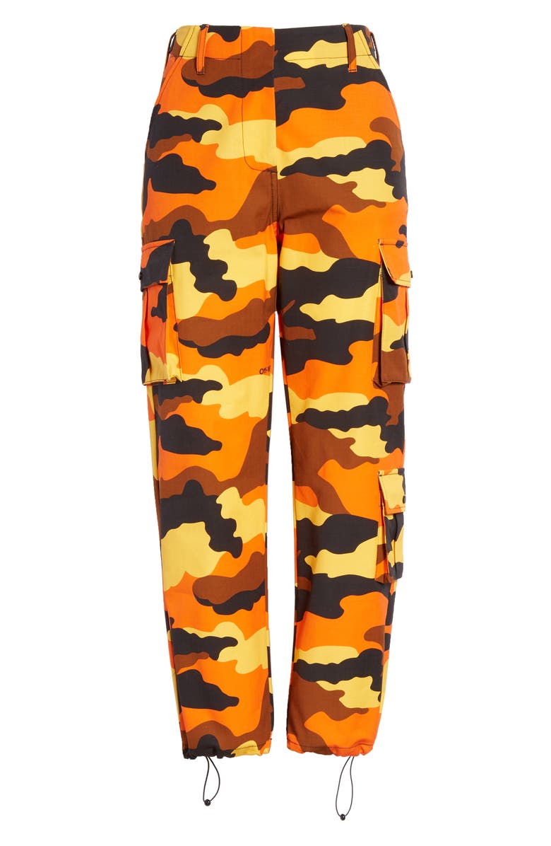 Off-White Camo Cargo Pants, Alternate, color, 
