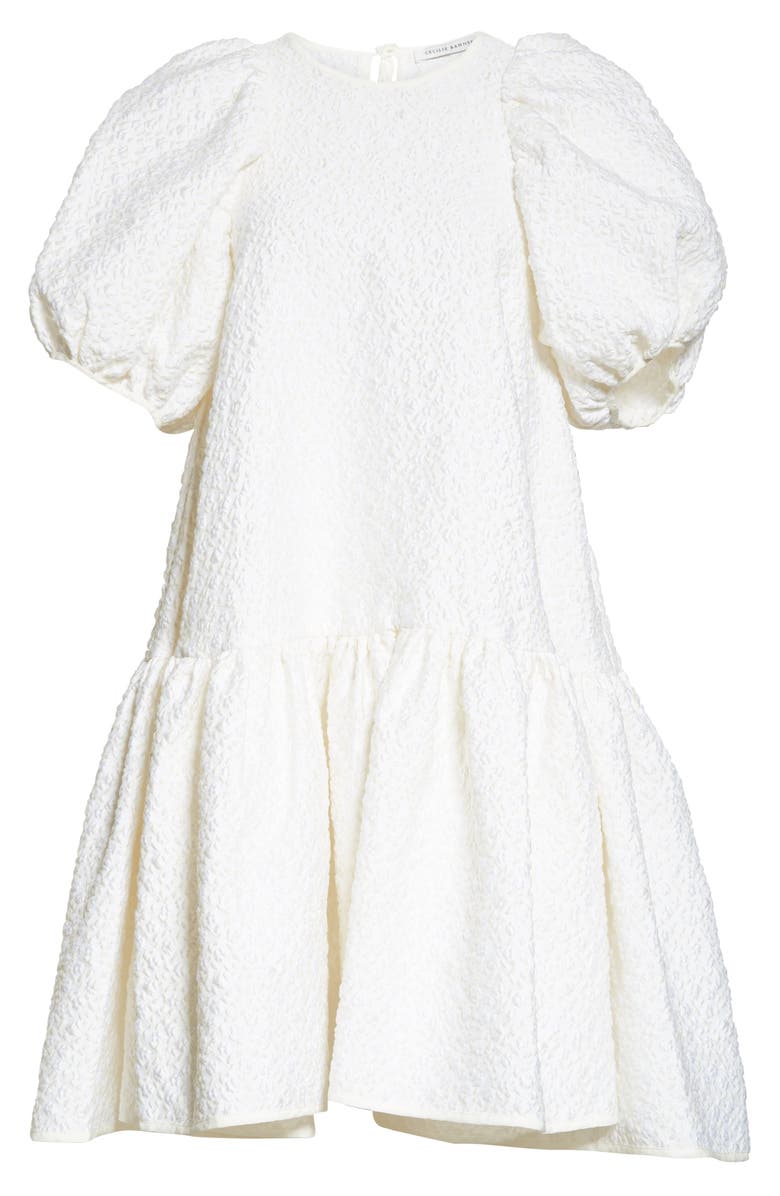 Cecilie Bahnsen Alexa Floral Matelassé Babydoll Dress, Alternate, color,