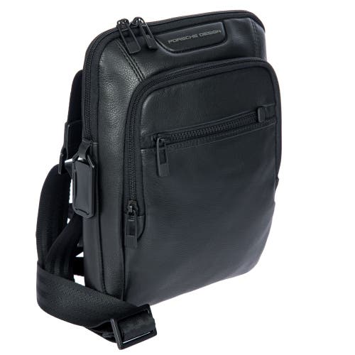 Porsche Design Roadster Leather Evo Shoulder Bag In Black