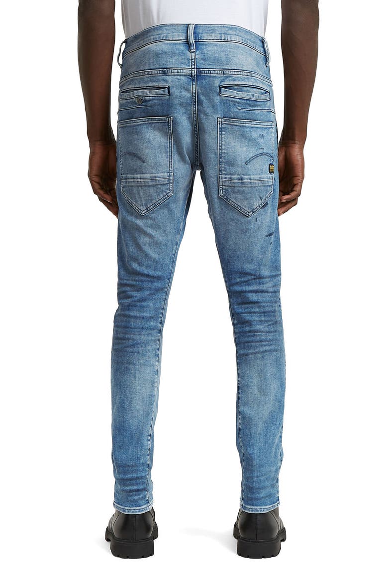 D-Staq 3D Slim Fit Jeans, Alternate, color, ANTIQUE BLUE INDY REPAIRS