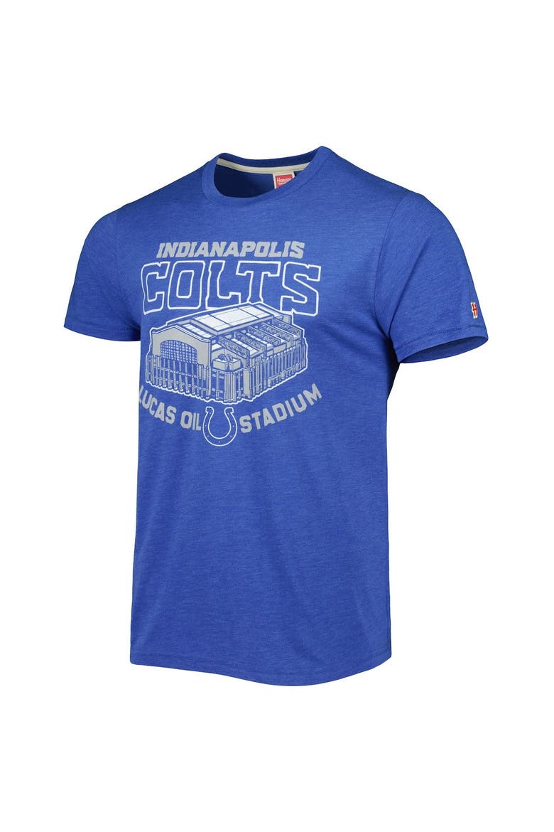 Men's Homage Royal Indianapolis Colts Stadium Tri-Blend T-Shirt, Alternate, color, Royal