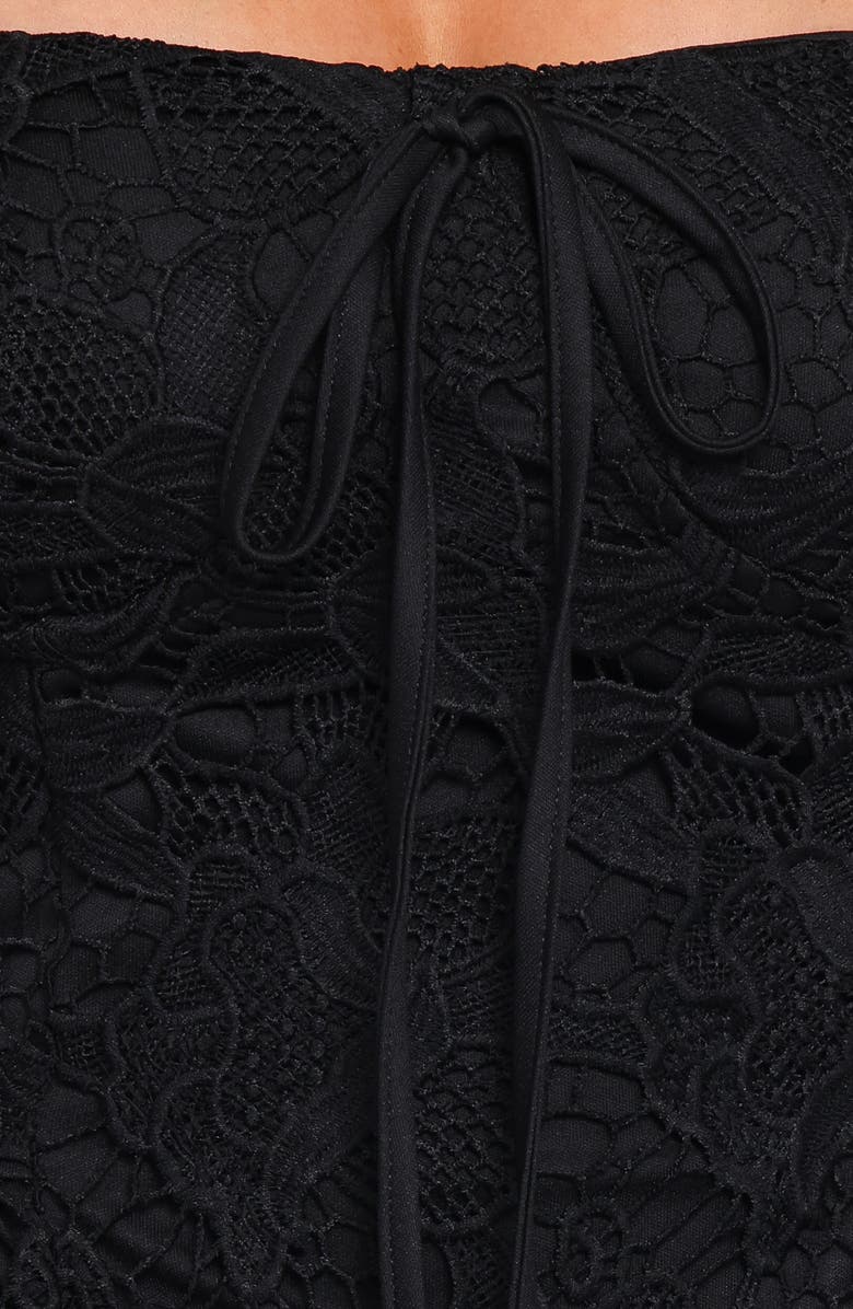 Petal & Pup Roselle Lace Minidress, Alternate, color, Black