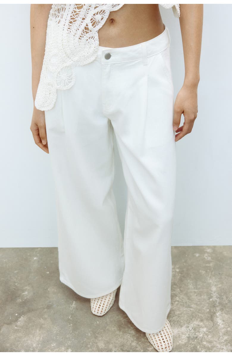 H&M Wide Regular Waist Jeans, Alternate, color, 