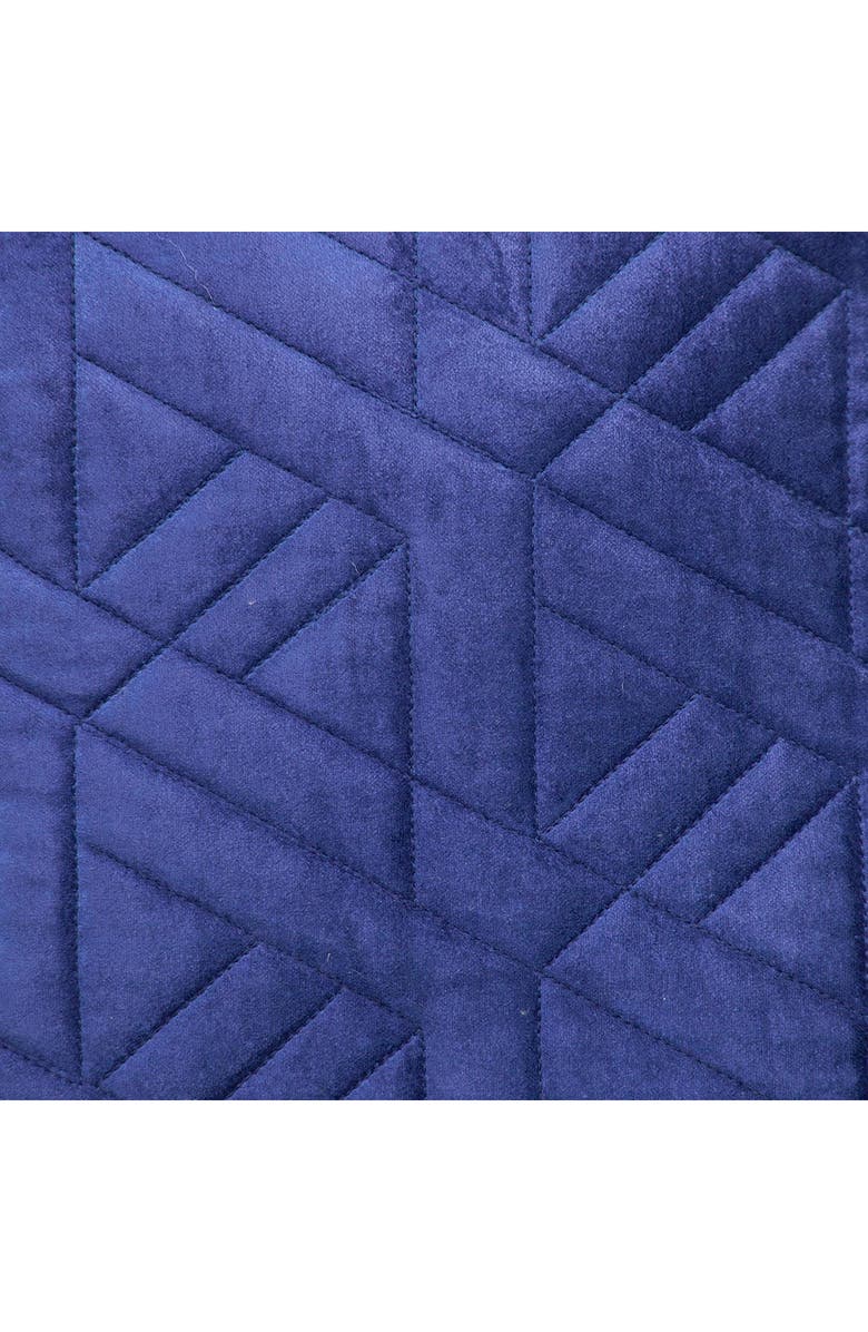 PARKLAND COLLECTION Delta Topstitched Throw Pillow, Alternate, color, Blue