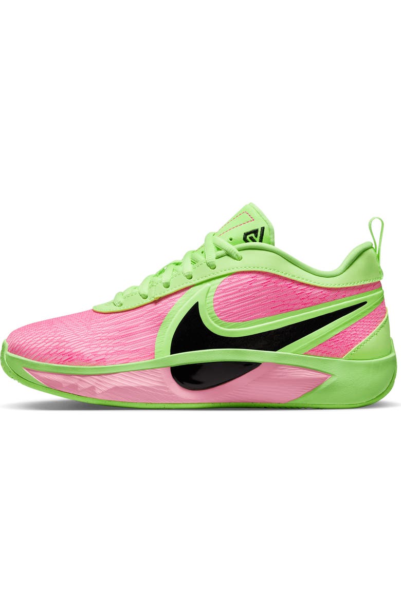 Nike Kids' Giannis Freak Basketball Shoe, Alternate, color, Lime/ Hyper Pink/ Iron Grey