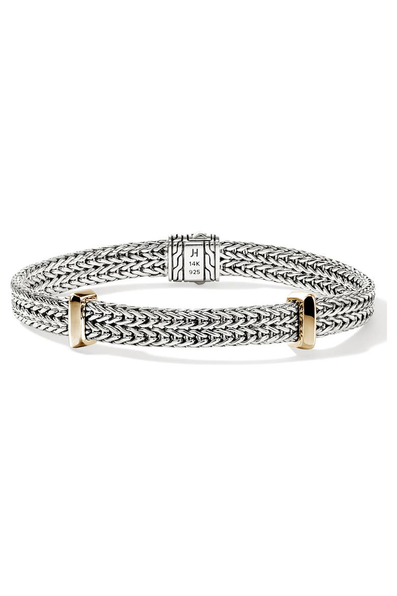 Icon Link Bracelet, 6mm, Main, color, SILVER AND GOLD