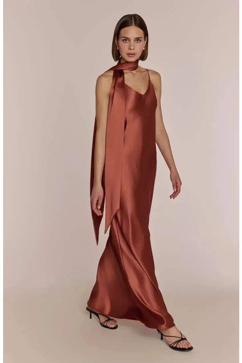 Brooklyn Slip Dress, Main, color, Terracotta