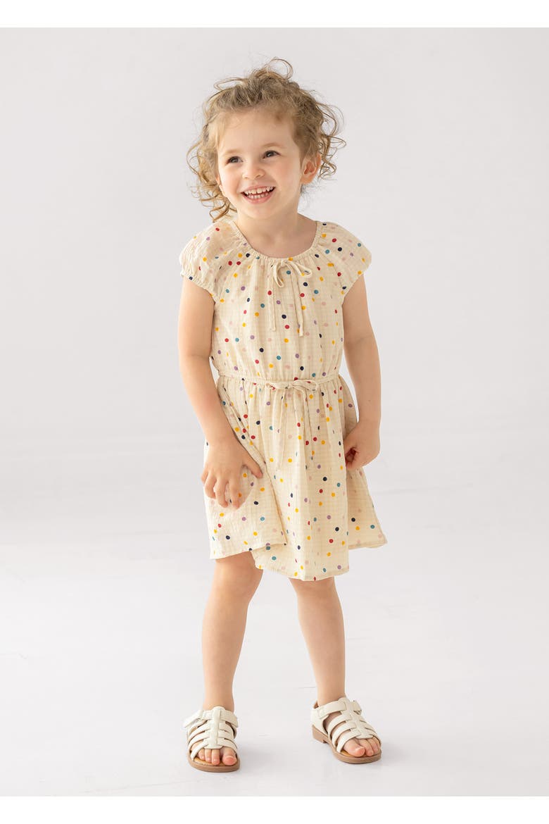 Confetti Cutie Cap Sleeve Dress, Alternate, color, Ivory