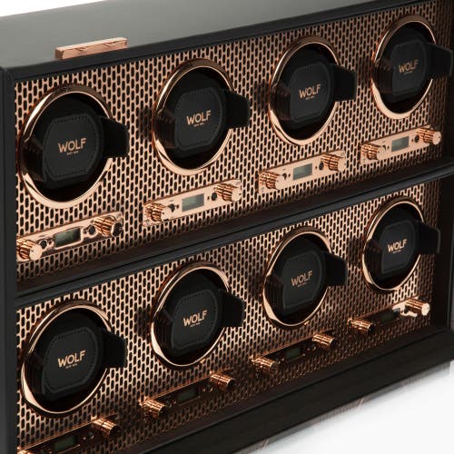 Wolf Axis 8 Piece Watch Winder In Copper