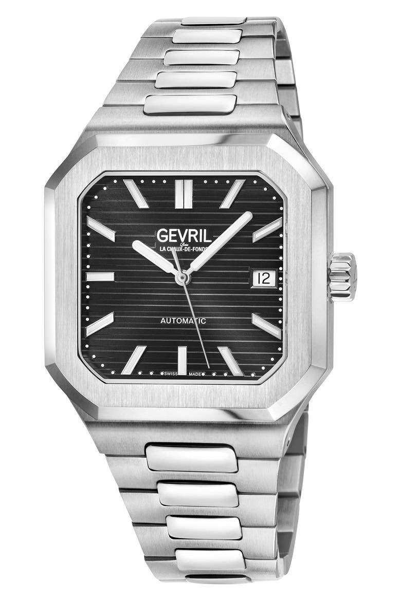 Grand Concourse Bracelet Watch, 40mm, Main, color, SILVER