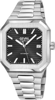 GEVRIL Grand Concourse Bracelet Watch, 40mm