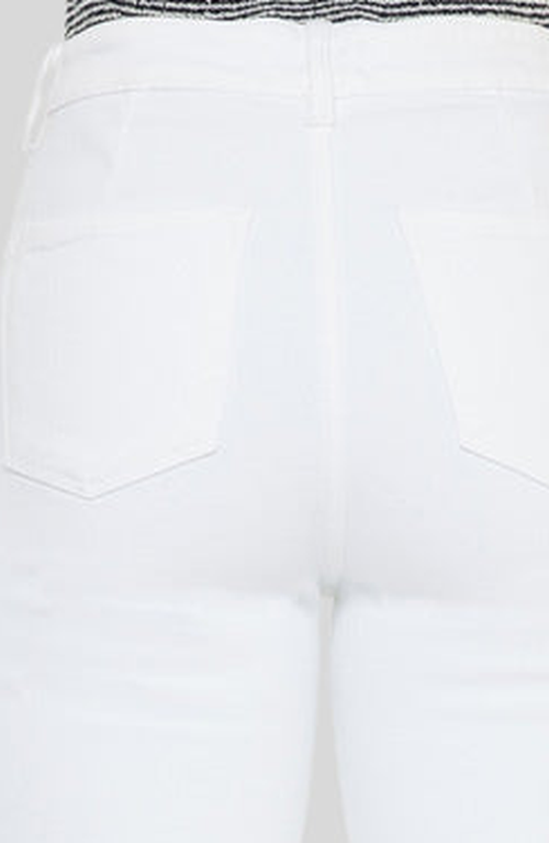Kancan Celia Ultra High Rise Wide Flare Jeans In White