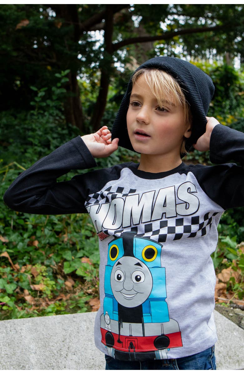 THOMAS & FRIENDS 2-Pack Long Sleeve T-Shirts, Alternate, color, Gray/Red