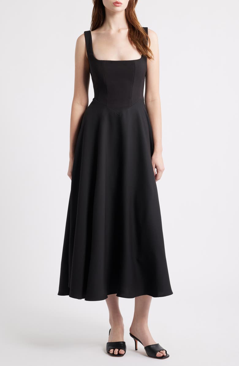 Odd Muse The Ultimate Muse Corset Dress, Main, color, Black