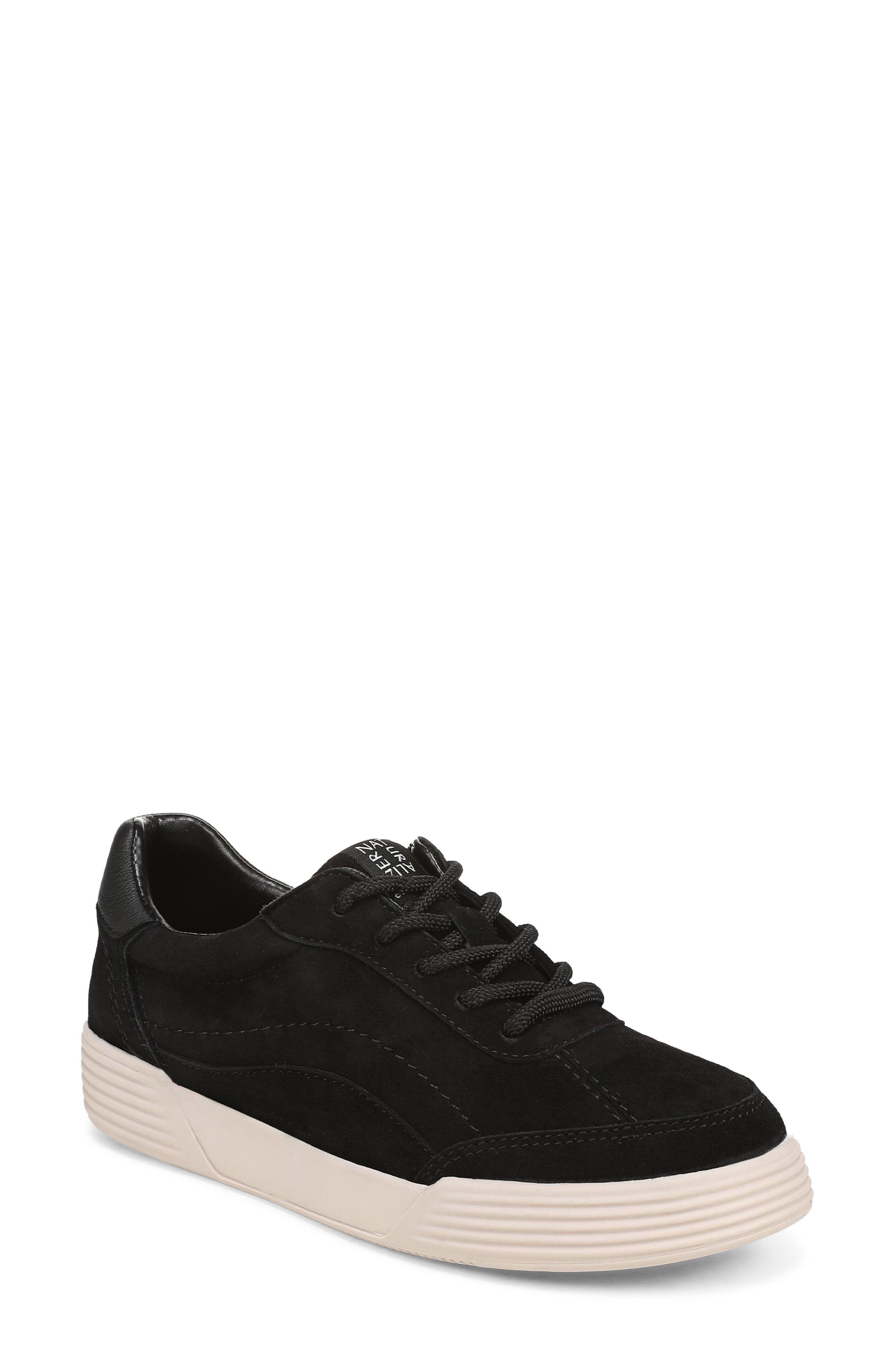 Cami Sneaker, Main, color, BLACK SUEDE