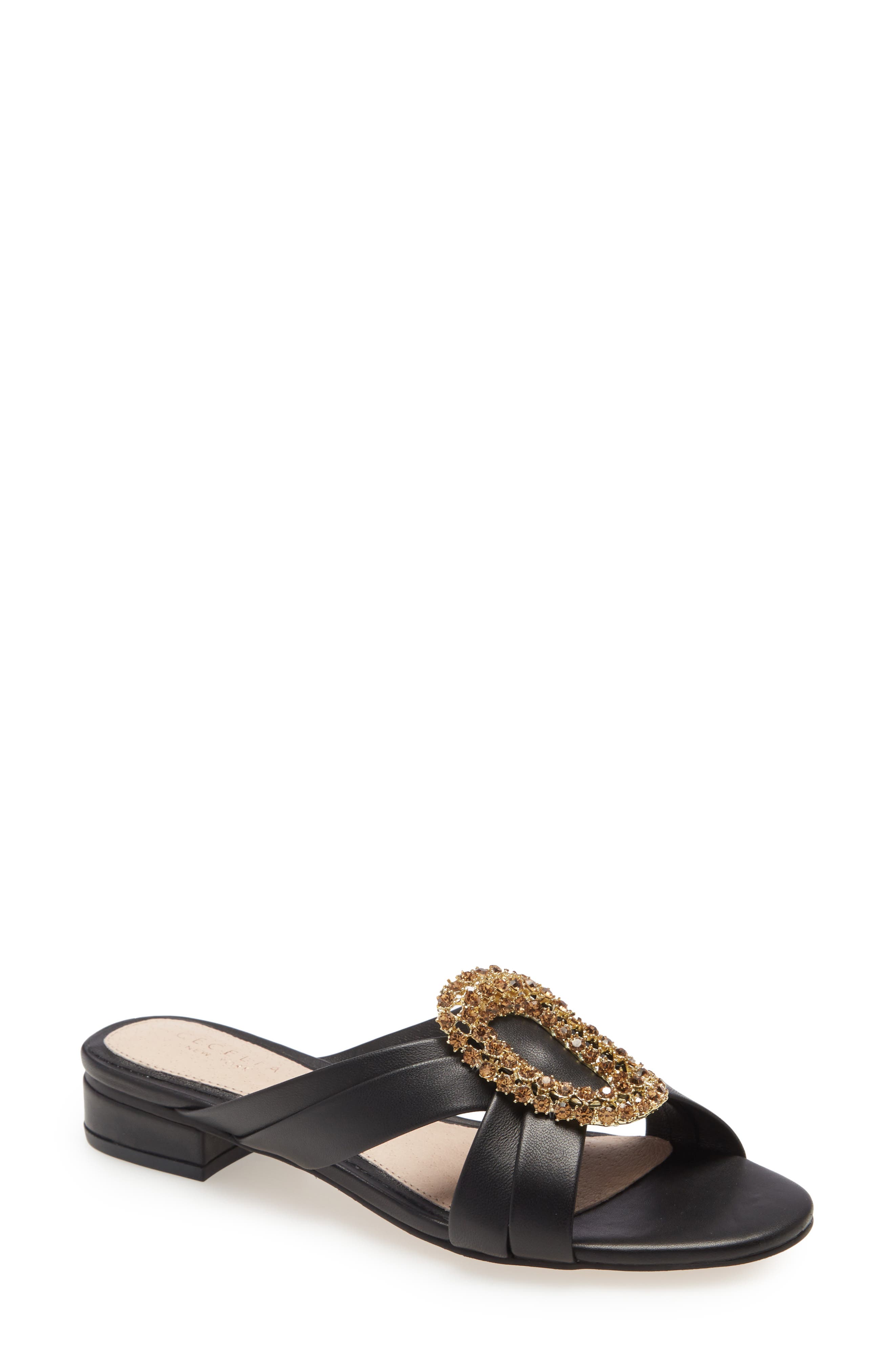 Cecelia New York Paradise Embellished Slide Sandal, Main, color, 