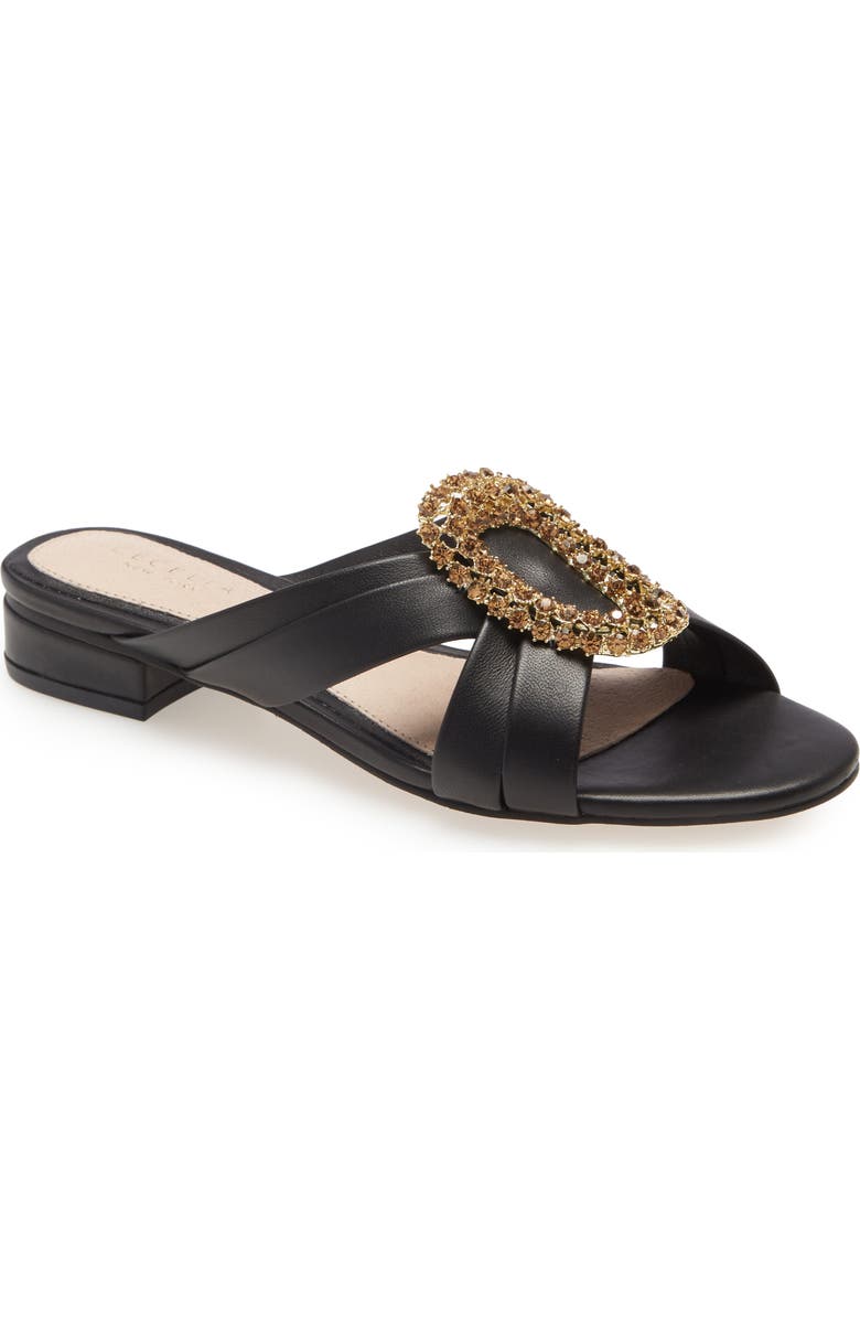 Cecelia New York Paradise Embellished Slide Sandal, Main, color,