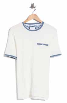 DENIM AND FLOWER Tipped Pocket T-Shirt