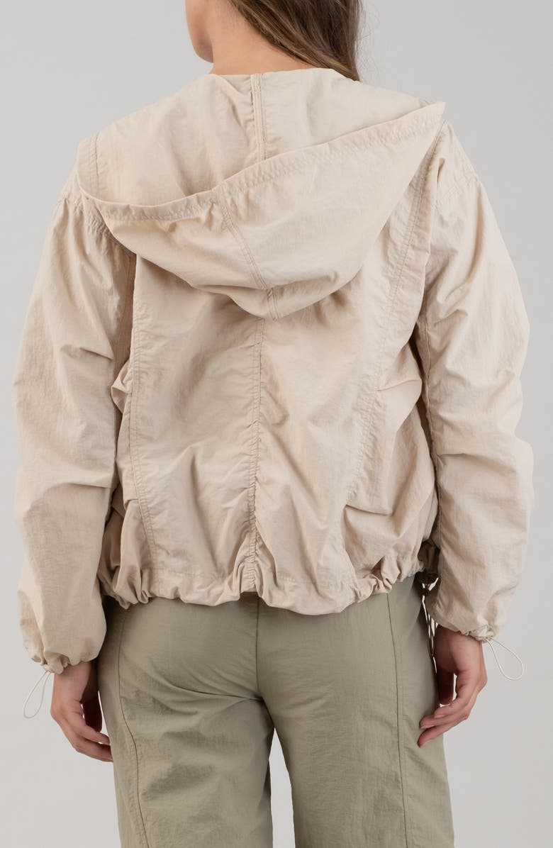 Blu Pepper Drawcord Toggle Hooded Jacket, Alternate, color, Light Khaki