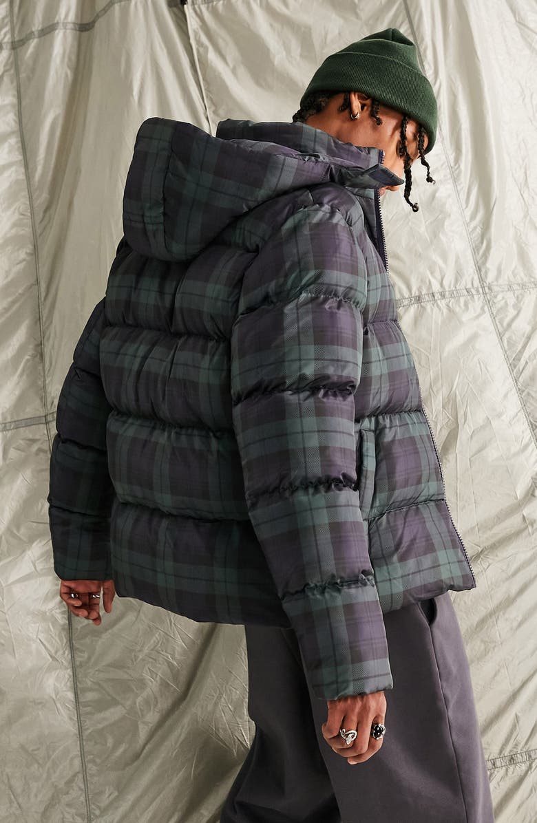 ASOS DESIGN Hooded Puffer Jacket, Alternate, color, 