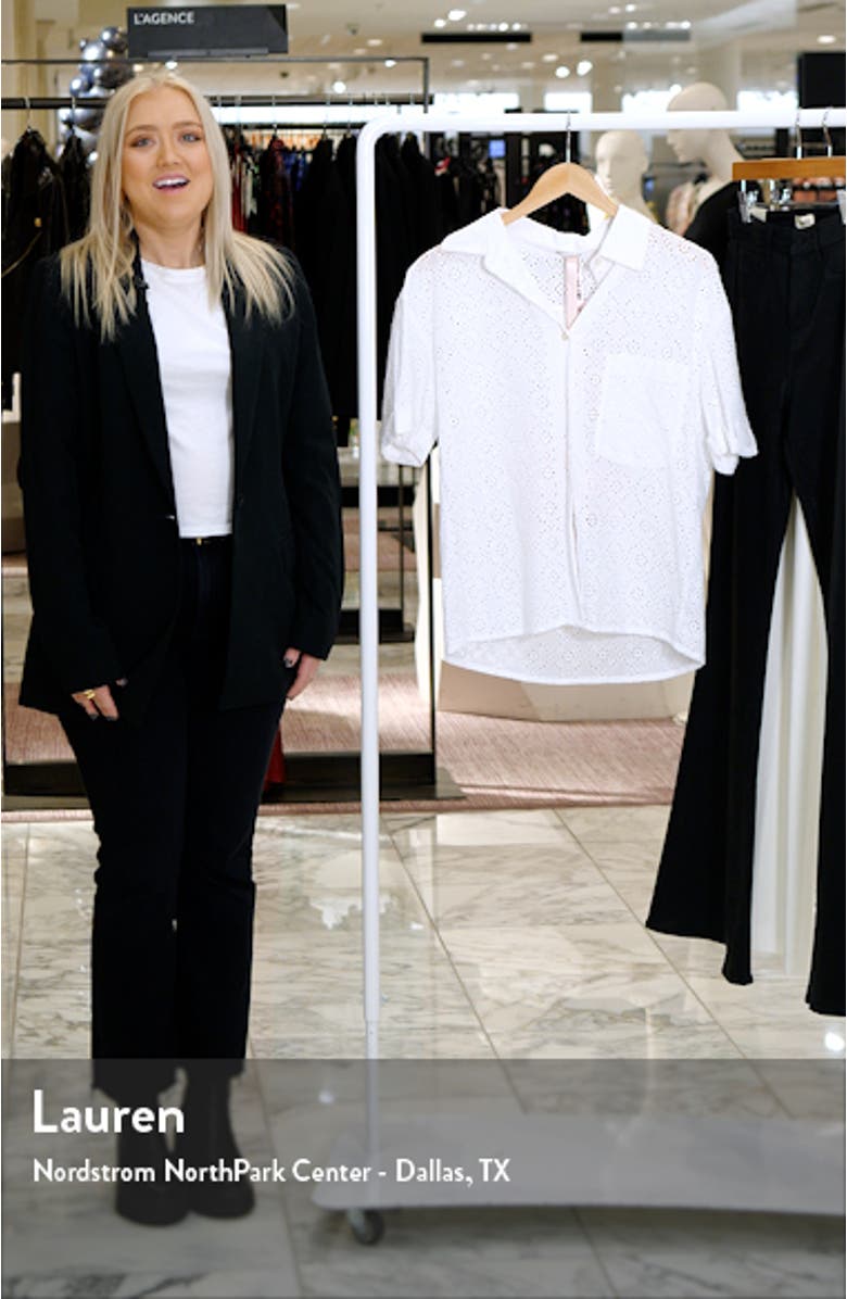 Carrie Broderie Anglaise Cotton Top, sales video thumbnail