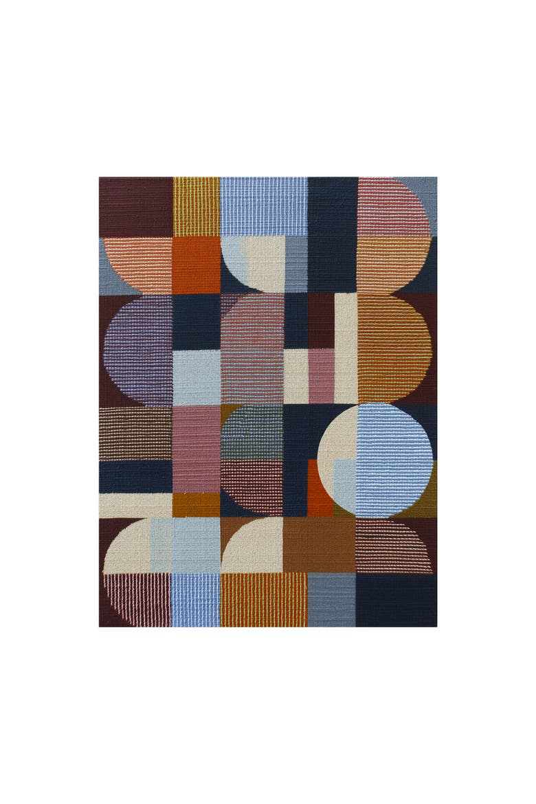 Woven Perspectives No. 18 Geometric Abstract Art Print, Main, color, White Frame - 12x16