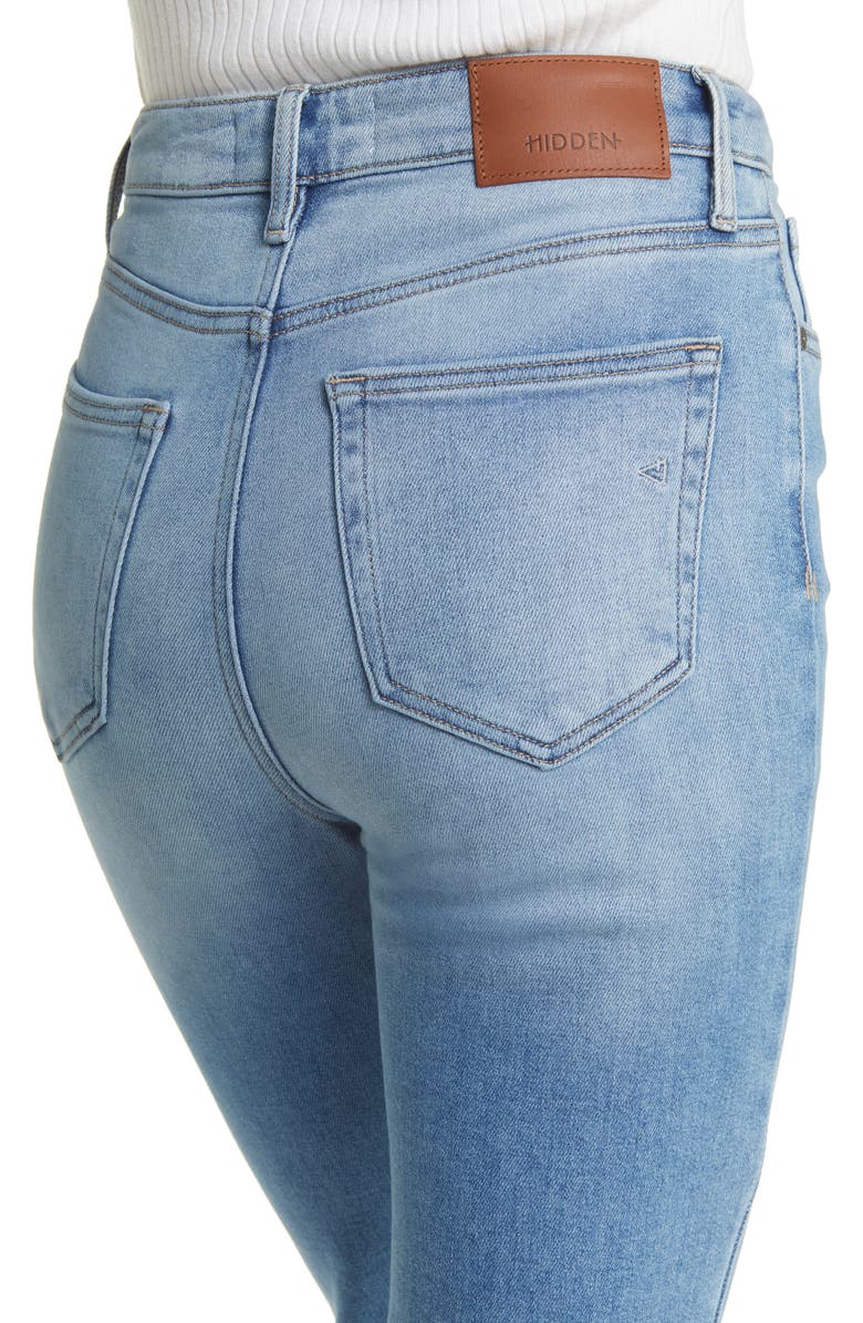 HIDDEN JEANS High Waist Flare Jeans, Alternate, color, Medium Wash