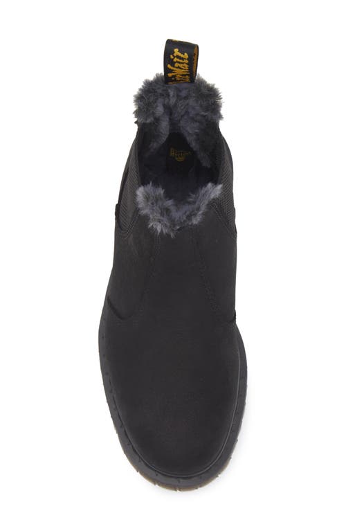 Dr. Martens 2976 Bex Faux Fur Chelsea Boot In Black
