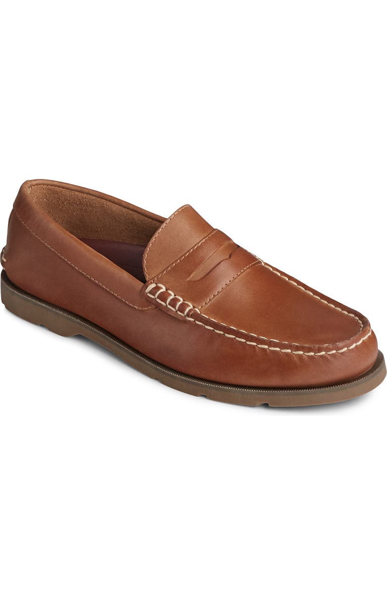 ZZDNU SPERRY TOP-SIDER<sup>®</sup> Sperry Leeward Leather Penny Loafer, Main, color,