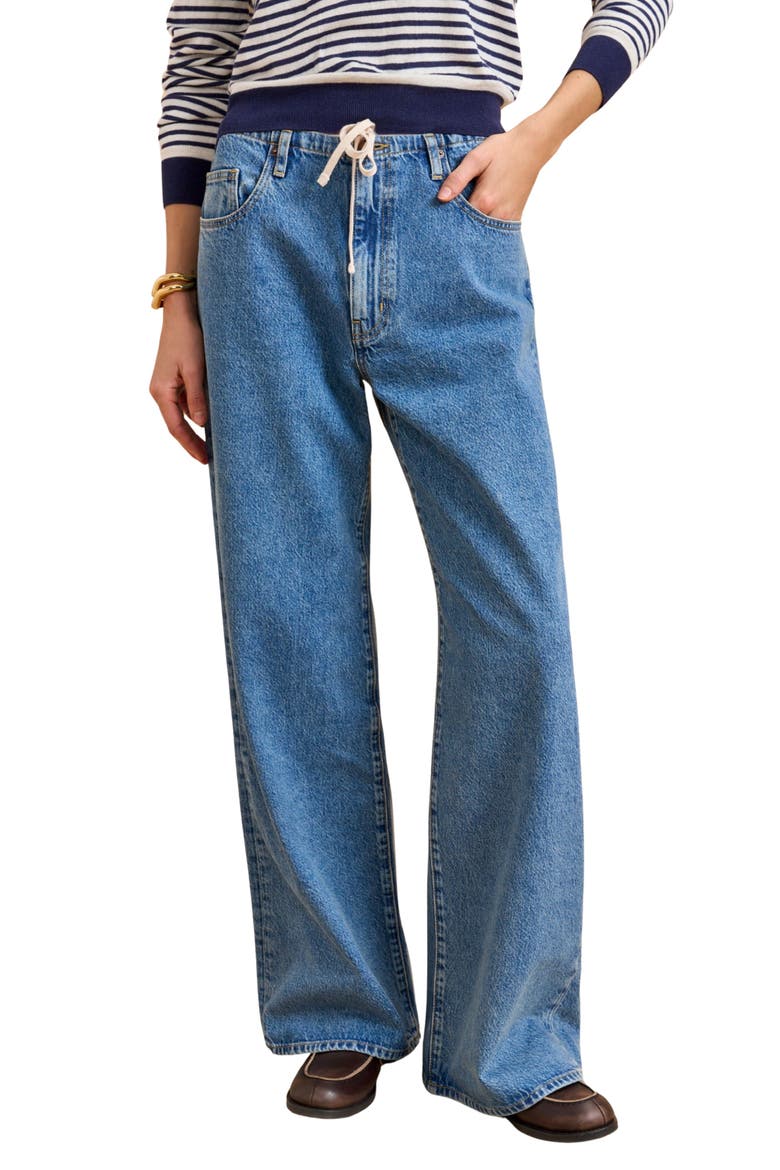 Jenny Mid Ride Drawstring Jean, Main, color, Dexter