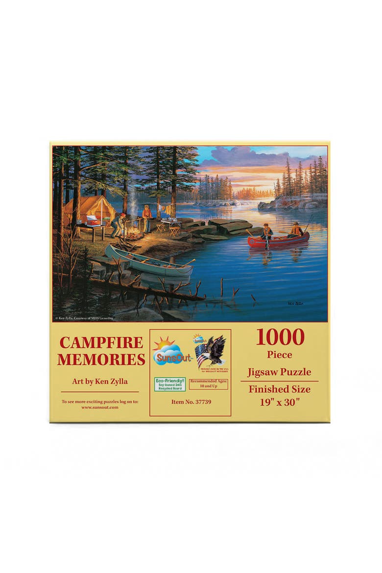 Campfire Memories 1000 piece Jigsaw Puzzle for Adults, Alternate, color, Multicolor