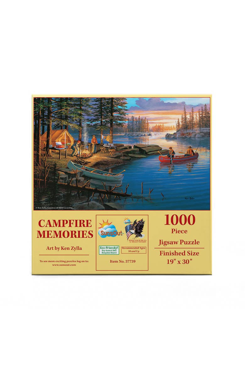 Sunsout Campfire Memories 1000 piece Jigsaw Puzzle for Adults, Alternate, color, Multicolor