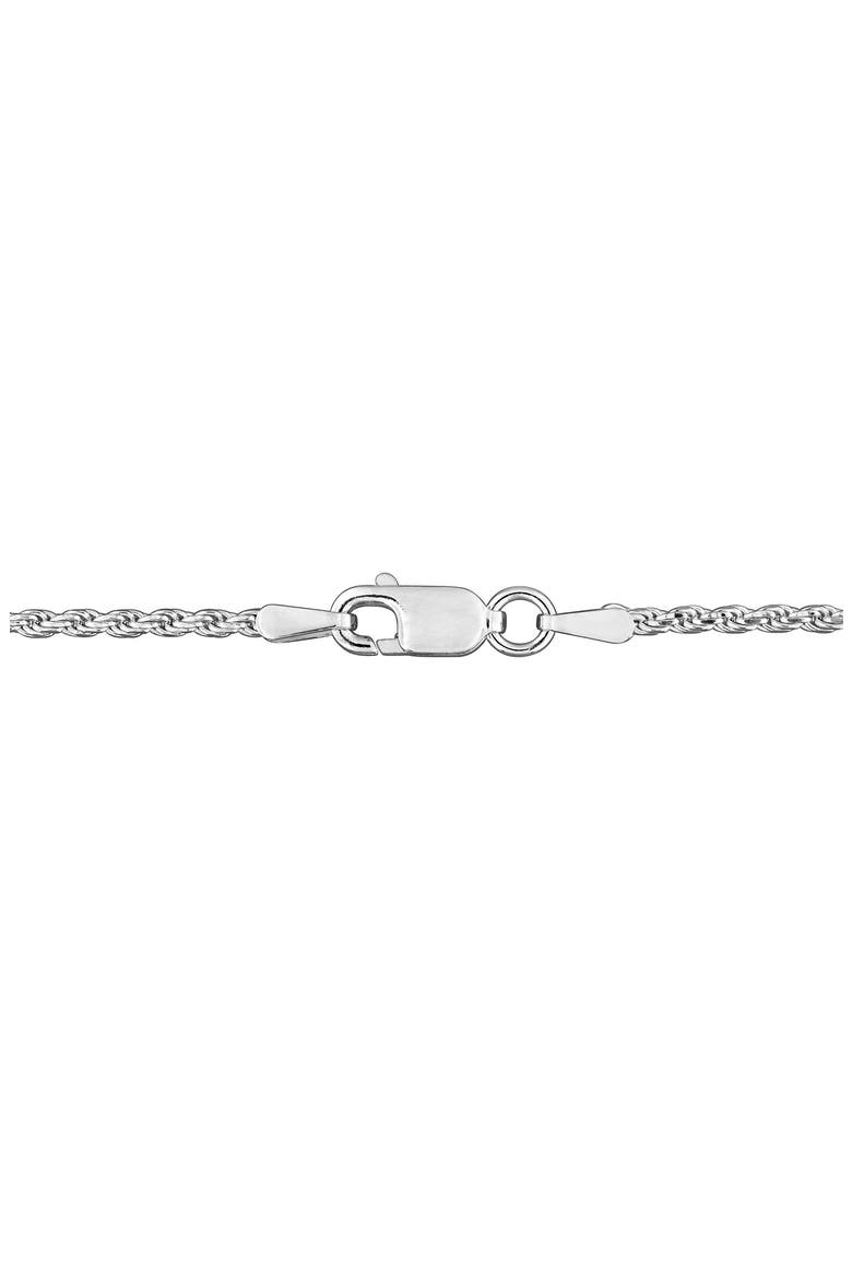 Sterling Silver Diamond-Cut Rope Chain Necklace - 1.7mm, Alternate, color, SILVER