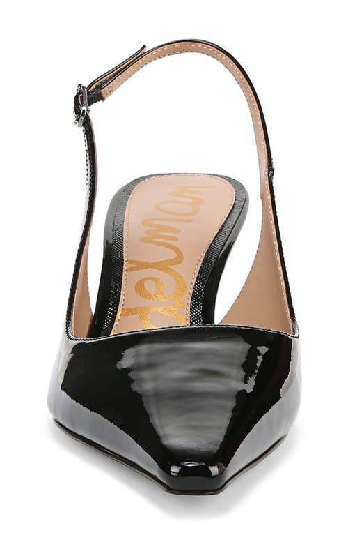 Shop Sam Edelman Bianka Slingback Pump In Black Patent