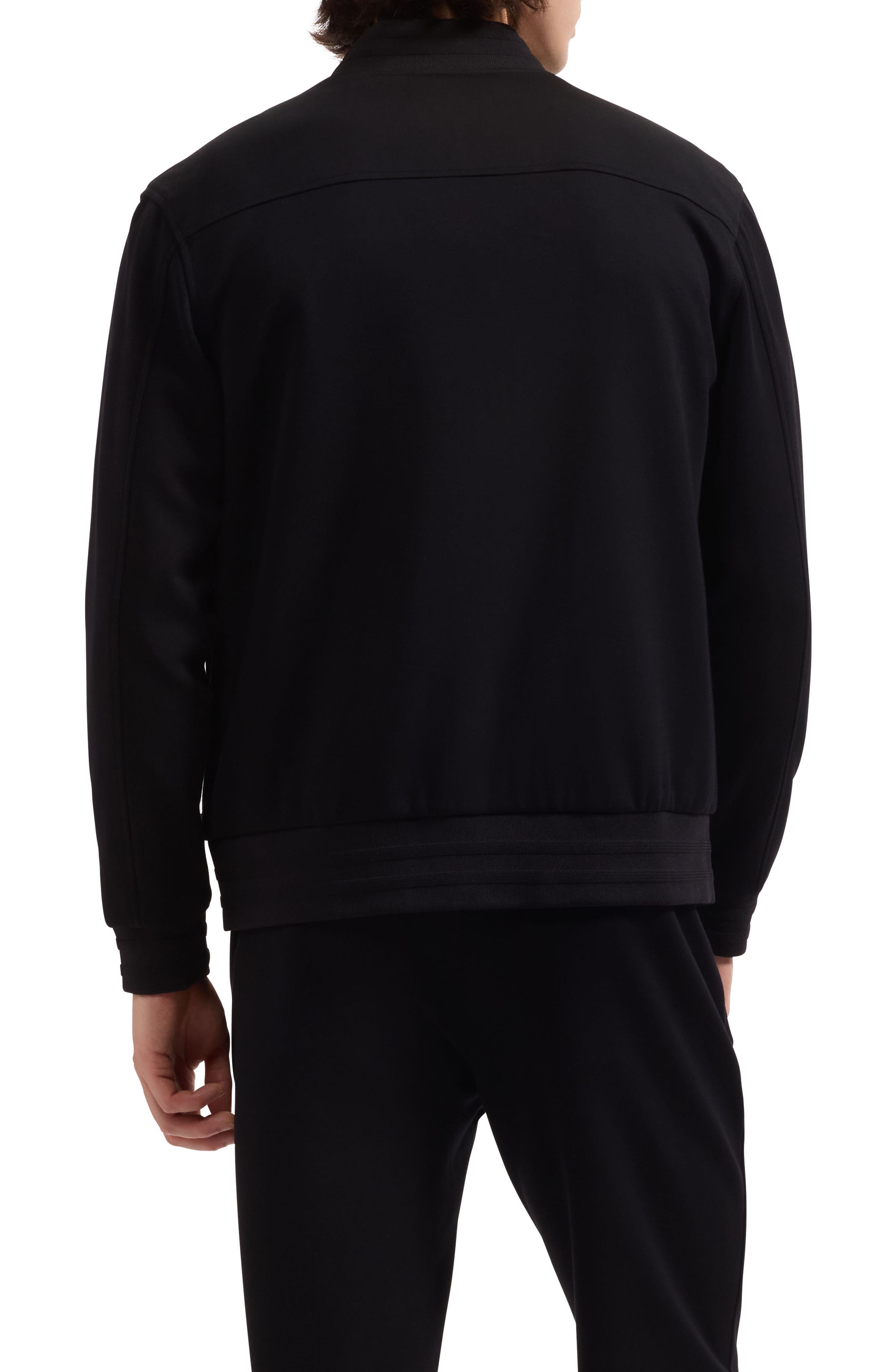 Soft Touch Knit Reversible Bomber Jacket - image 2