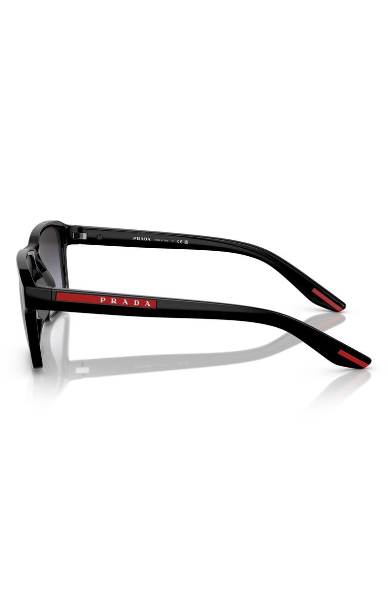 PRADA SPORT 58mm Gradient Rectangular Sunglasses, Alternate, color,