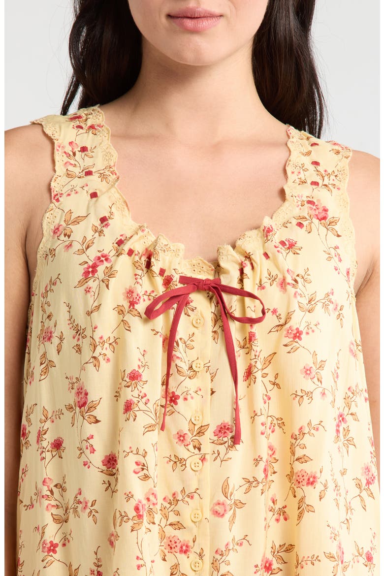 Holly Floral Print Sleep Dress, Alternate, color, WISTFUL