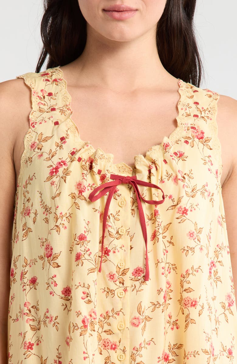 Reformation Holly Floral Print Sleep Dress, Alternate, color, Wistful
