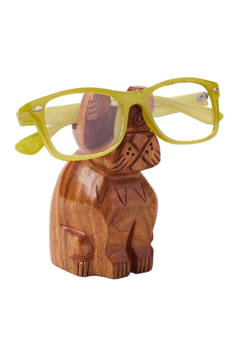 Dog Eyeglass Holder Stand, Alternate, color, Brown
