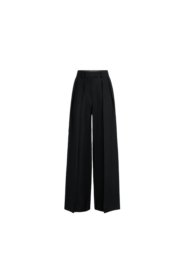 Sartorial Wide trousers, Alternate, color, Black