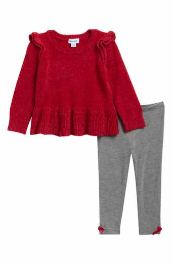 Kids' Chenille Sweater & Leggings Set
